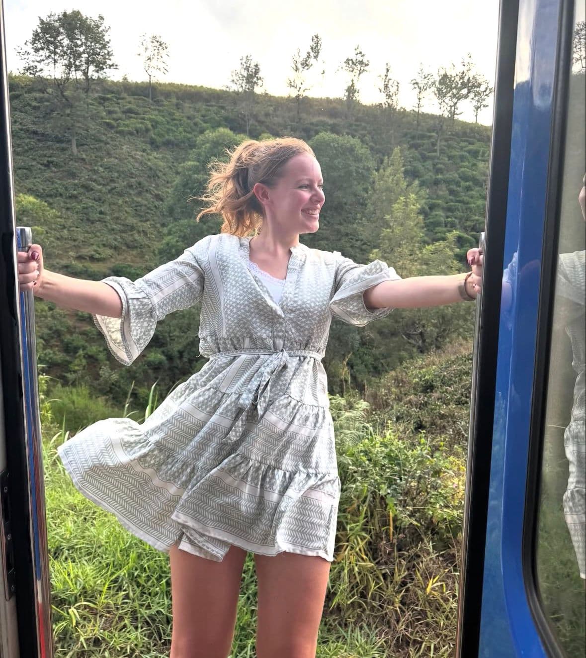 Anne op haar reis naar Ghana